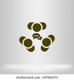 Conference Icon Vector flat design style