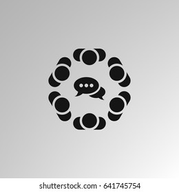 Conference Icon Vector flat design style