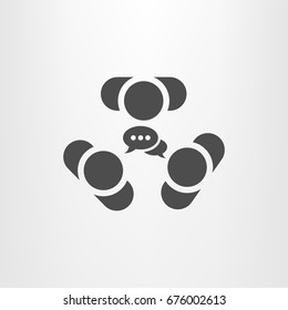 Conference Icon Vector flat design style