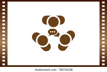 Conference Icon Vector flat design style