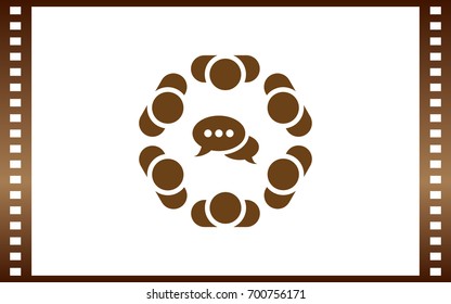 Conference Icon Vector flat design style