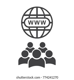 Conference Icon Vector flat design style