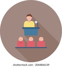 Conference icon vector image. Can also be used for Physical Fitness. Suitable for mobile apps, web apps and print media.