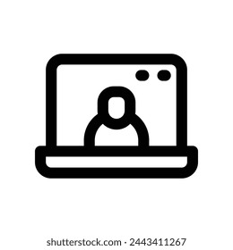 conference icon. vector line icon for your website, mobile, presentation, and logo design.