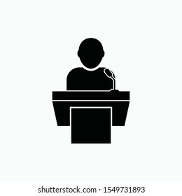 conference icon vector sign symbol isolated