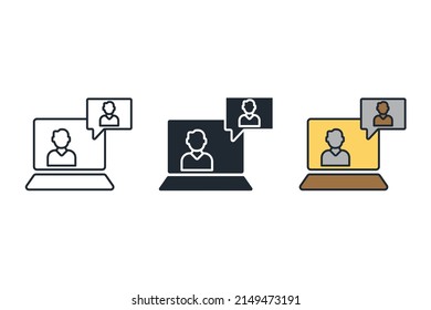 conference icons  symbol vector elements for infographic web