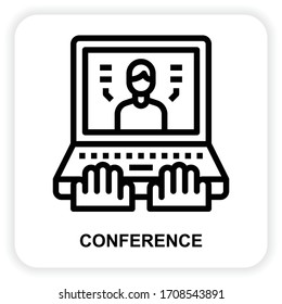 Conference icons for web design, book, ads, app, project etc.