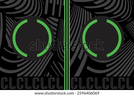Conference league football european team tournament competition graphic design empty match rectangular template for two club logos. 