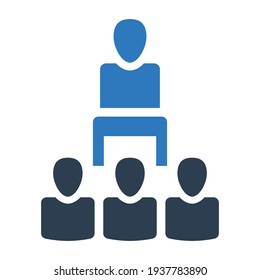 Conference lecture and speech icon