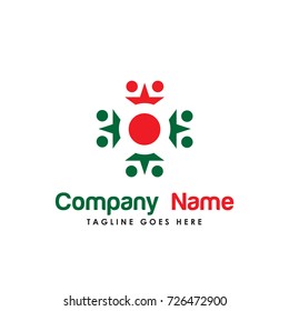 conference people logo vector. such as people, group, community, social, team, success