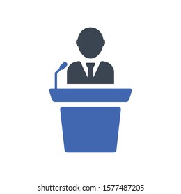 Conference, Presentation icon, Vector graphics