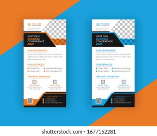 Conference Rack Card Design Template