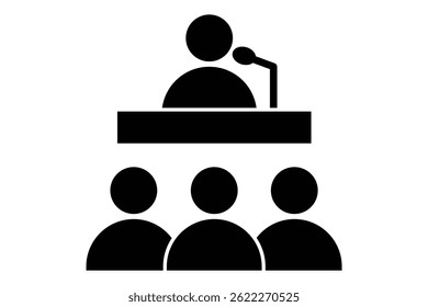 Conference Room Meeting Icon, business meeting icon. meeting room icon.