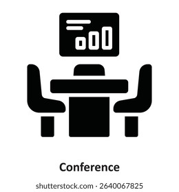 Conference room Vector Icon which can easily modify or edit

