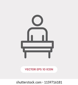 Conference speaker vector icon