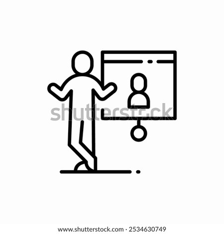 conference speech icon sign vector