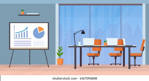 Chairs Table Flipchart Stock Illustrations Images Vectors