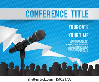 Conference Template Illustration With Space For Your Texts