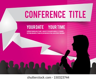 Conference Template Illustration With Space For Your Texts