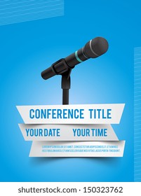 Conference Template Illustration With Space For Your Texts