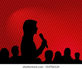 Conference template illustration with space for your texts