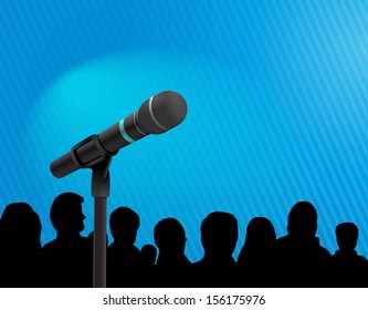 Conference template illustration with space for your texts