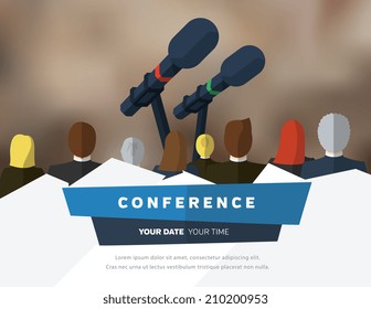 Conference Template Illustration With Space For Your Texts