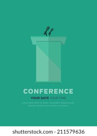 Conference Template Illustration With Space For Your Texts