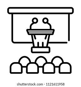 Conference vector icon