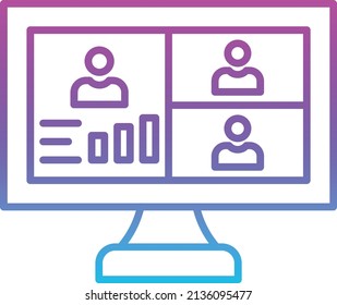 Conference vector icon. Can be used for printing, mobile and web applications.