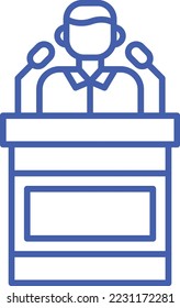 Conference vector icon. Can be used for printing, mobile and web applications.