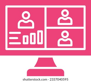 Conference vector icon. Can be used for printing, mobile and web applications.
