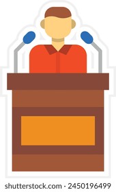 Icono de Vector de conferencia. Se puede utilizar para la impresión, aplicaciones móviles y de Web.