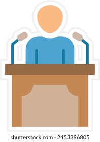 Icono de Vector de conferencia. Se puede utilizar para la impresión, aplicaciones móviles y de Web.
