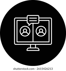 Conference vector icon. Can be used for printing, mobile and web applications.