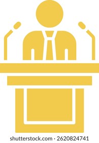 Conference vector icon. Can be used for printing, mobile and web applications.
