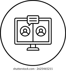 Icono de Vector de conferencia. Se puede utilizar para aplicaciones de impresión, móviles y de Web.