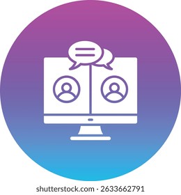 Conference vector icon. Can be used for printing, mobile and web applications.