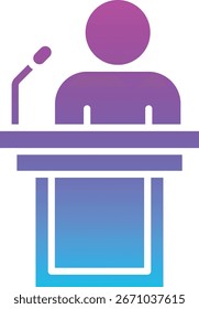 Konferenz-Vektorsymbol. Kann für Druck-, Mobil- und Web-Anwendungen verwendet werden.
