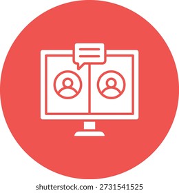 Icono de Vector de conferencia. Se puede utilizar para aplicaciones de impresión, móviles y de Web.