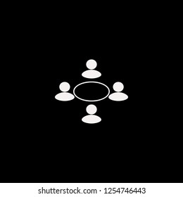 conference vector icon. flat conference design. conference illustration for graphic 