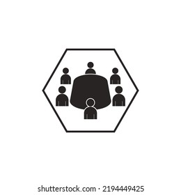 conference vector icon illustration template design