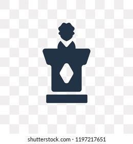 Conference vector icon isolated on transparent background, Conference transparency concept can be used web and mobile