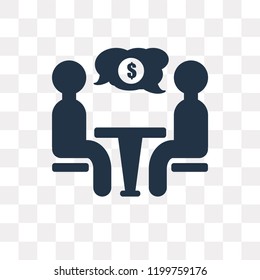 Conference vector icon isolated on transparent background, Conference transparency concept can be used web and mobile