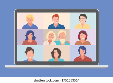 Conference video call, remote project management, quarantine, working from home