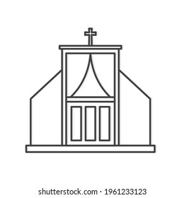 confessional religion icon- vector illustration