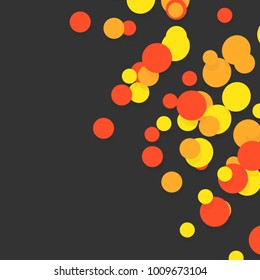 Confetti abstract background. Bright colorful vector confetti isolated on white background.