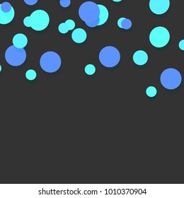 Confetti abstract background. Bright colorful vector confetti isolated on white background.