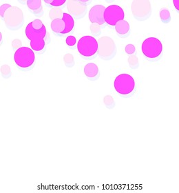 Confetti abstract background. Bright colorful vector confetti isolated on white background.