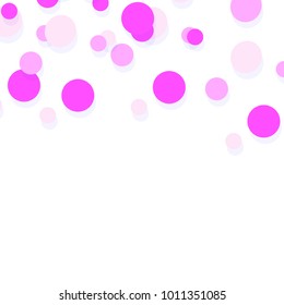 Confetti abstract background. Bright colorful vector confetti isolated on white background.